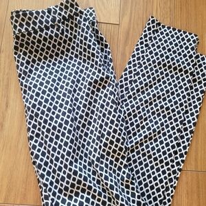 Black and White Geometric Pattern Pants H&M Size 4